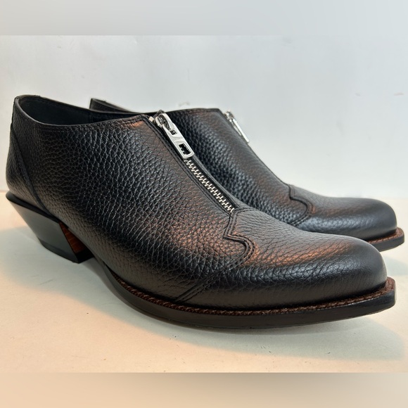 Coach Bandit Zip Black Pebble Leather Shoes Size 7 B - Picture 1 of 14